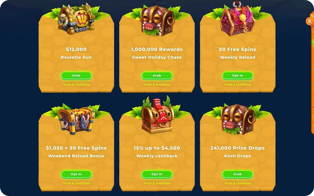 wazamba casino bonus all